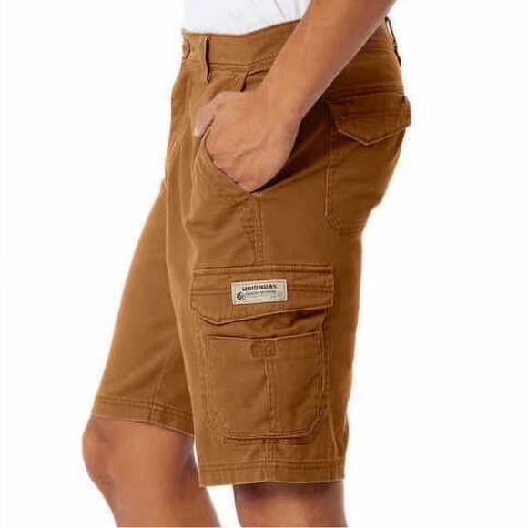NEW UNIONBAY Mens Midweight Flex Waist Cargo Shorts Chestnut, 42 NWT - Picture 5 of 16